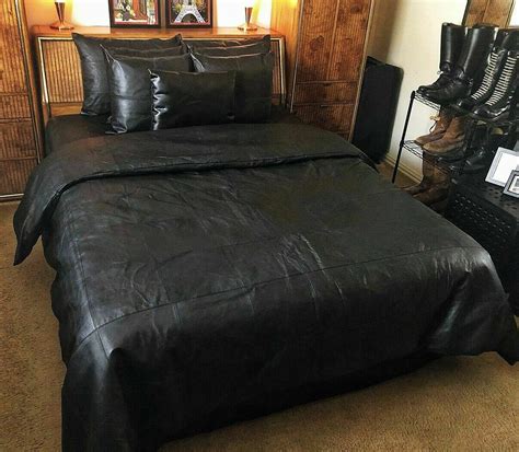 leather sheets for bed